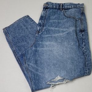 NWOT american eagle distressed curvy mom jean